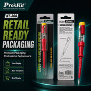 Pro'sKit NT-308 100V~500V AC Test Pen Voltage Test Pen – Quick & Safe Detection from 100V to 500V Proskit