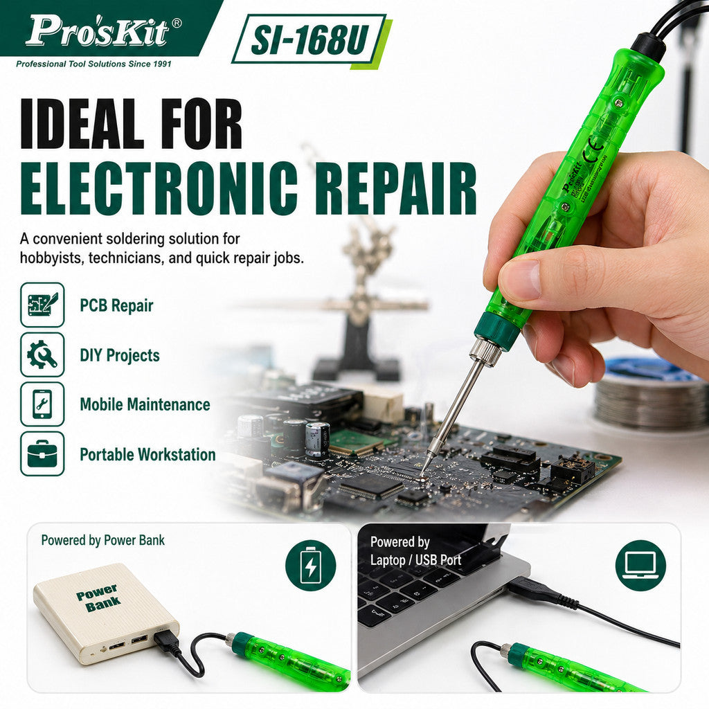 Pro'sKit SI-168U USB Powered Soldering Iron Portable USB Soldering Iron