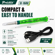 Pro'sKit SI-168U USB Powered Soldering Iron Portable USB Soldering Iron